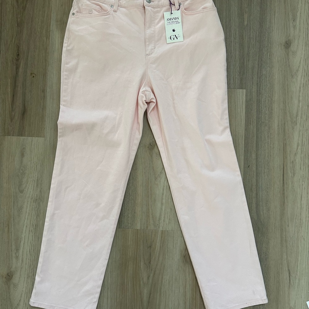 Gloria Vanderbilt Light Pink Straight Leg Jeans